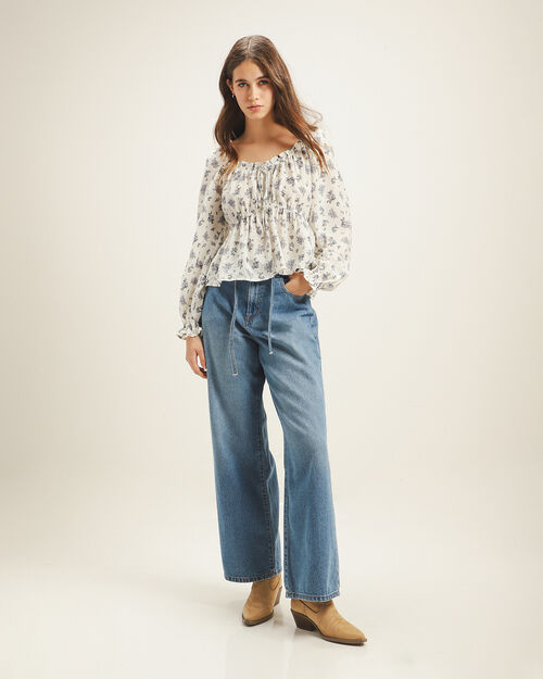 Jeans Azul Wide Leg