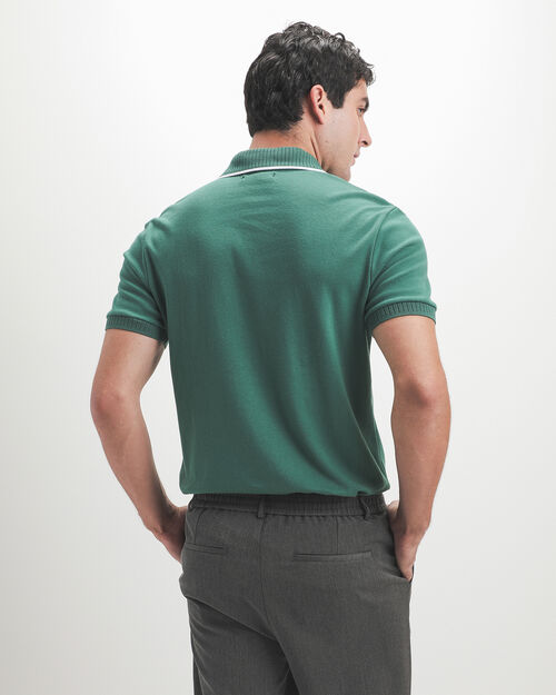 Polo Tejida Verde