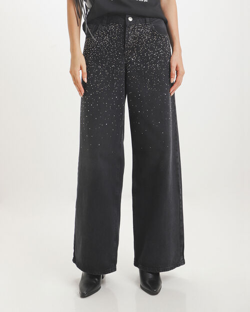 Wide Leg Jeans Brillos