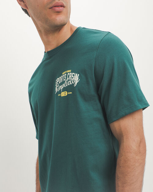 Playera Verde Estampada