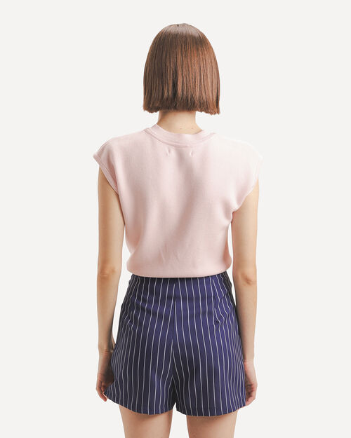 Top Rosa Tejido