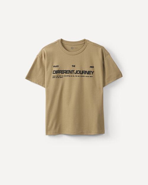 Playera Caf&eacute; Manga Corta