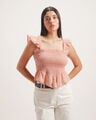 Blusa Rosa Smock,PALO ROSA