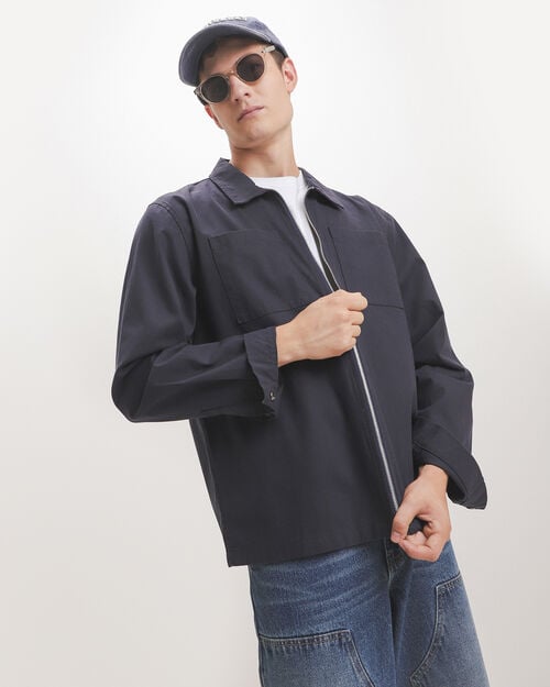 Chamarra Azul Zipper