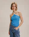 Top Cuello Choker,AZUL CIELO