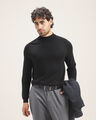 Suéter Básico Beige,NEGRO