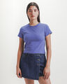 Playera B&aacute;sica Rayas,AZUL P1