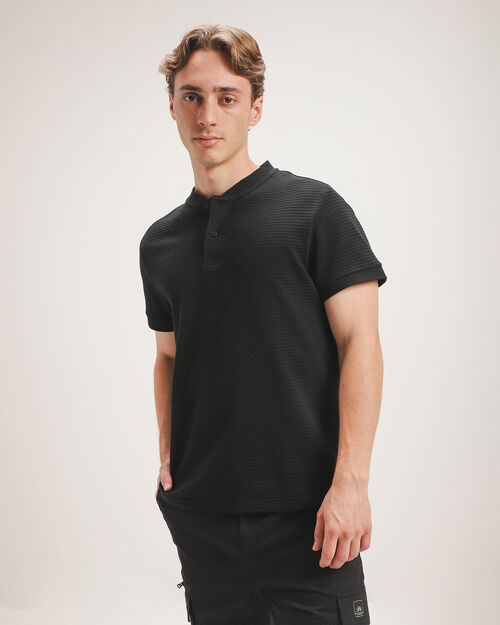 Polo Manga Corta Negro