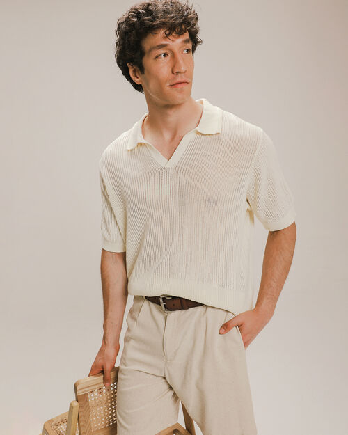 Polo Fit Relaxed Beige