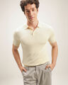 Polo Fit Regular Beige,CREMA