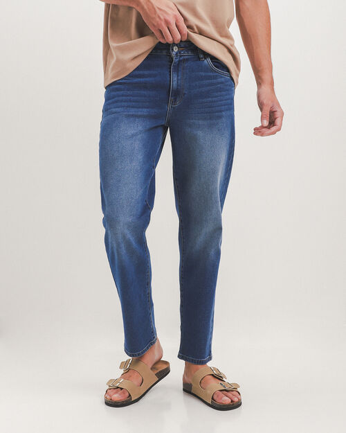 Straight Jeans Marino