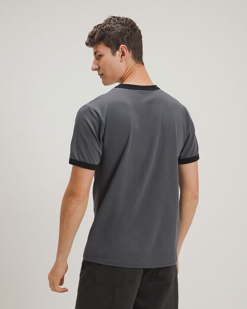 Playera Gris Manga Corta