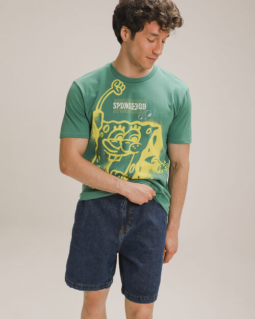 Playera Manga Corta Bob Esponja