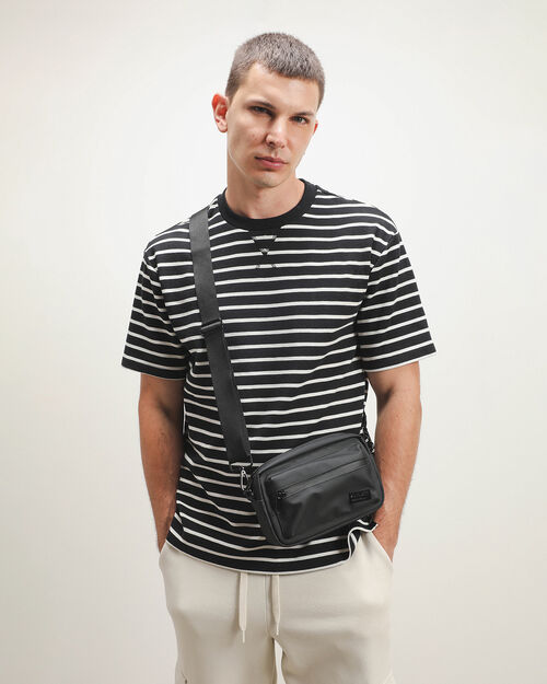 Playera Negra Rayas