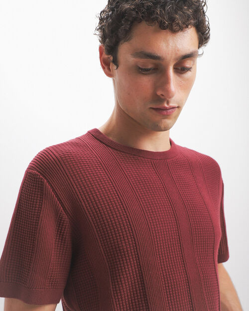 Playera Textura Roja