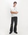 Jeans Fit Straight,NEGRO