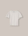 Playera Manga Eyelet,BLANCO