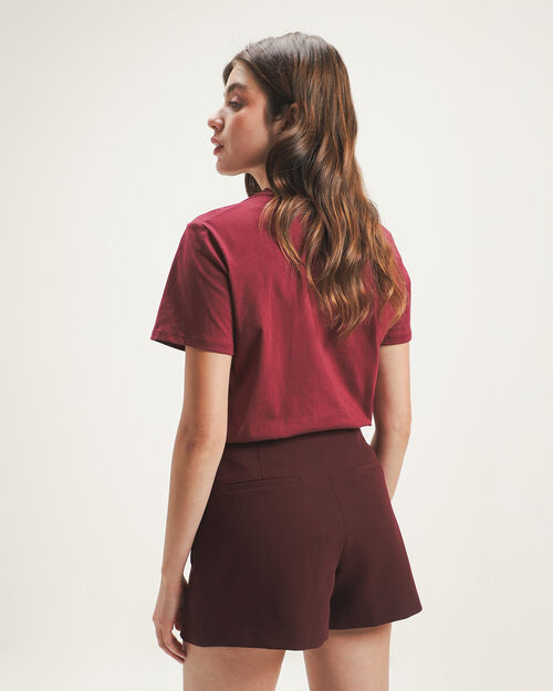 Playera Roja Estampada