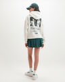 Sudadera Relaxed Gorro,BLANCO HUESO