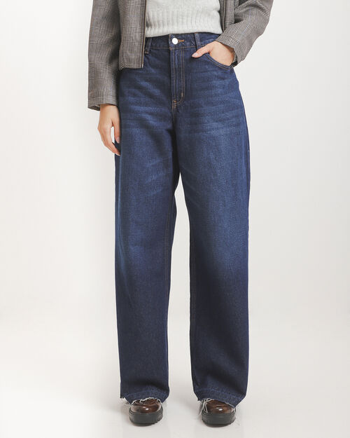 Jeans Fit Wide Leg Marino