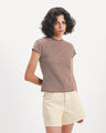 Playera Cuello Redondo,CAFE P1