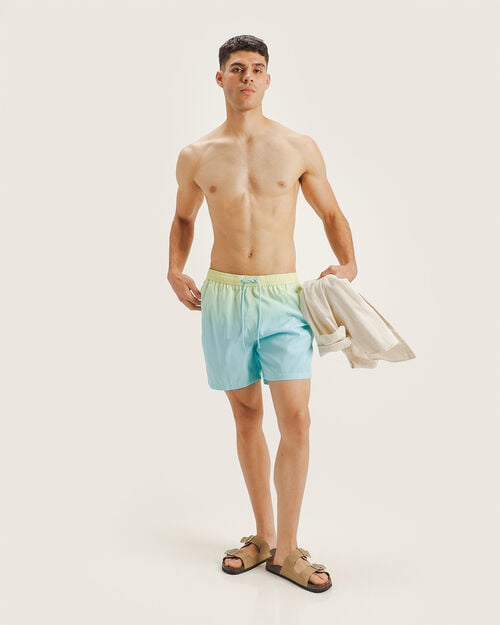 Short Traje De Ba&ntilde;o Azul