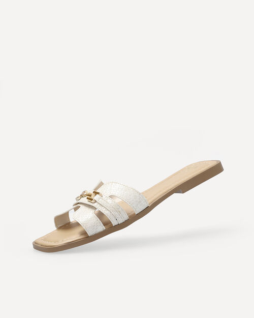 Sandalias Planas Blancas