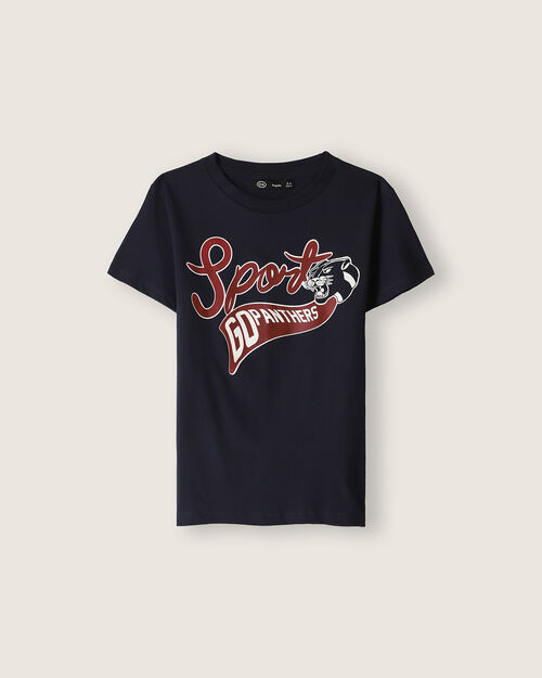 Playera Estampada Azul