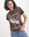 Playera Caf&eacute; Gr&aacute;fica,CAFE