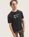 Playera Blanca Fit Regular,NEGRO