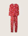 Conjunto Pijama Navideña,ROJO