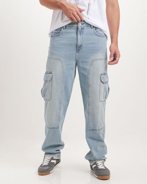 Jeans Wide Leg Cargo