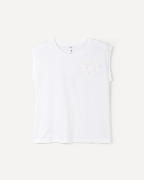 Playera Beige Bordada