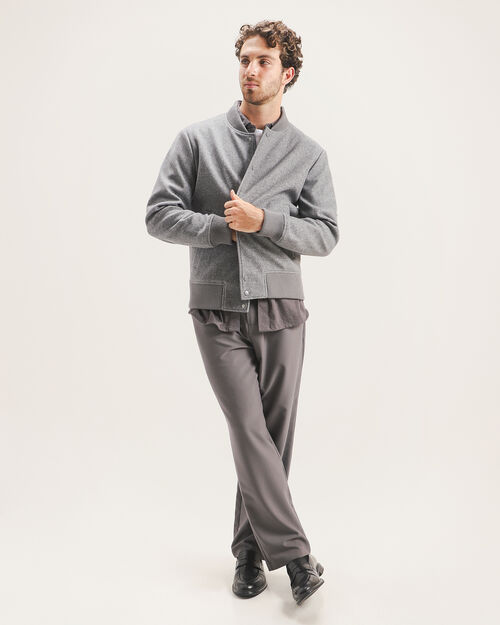 Chamarra Bomber Gris