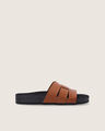 Sandalias Negras Planas,CARAMELO