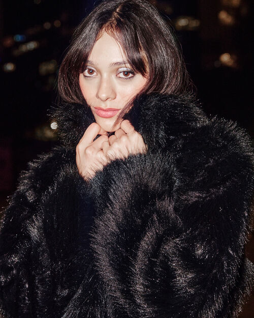 Abrigo Piel Sintética