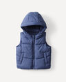 Chaleco Con Gorro,AZUL MARINO