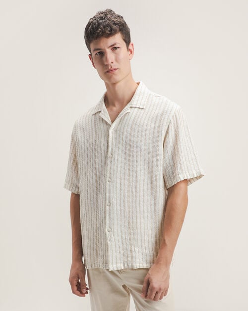 Camisa Arena Con Textura