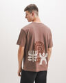 Playera Fit Relaxed,CAFE