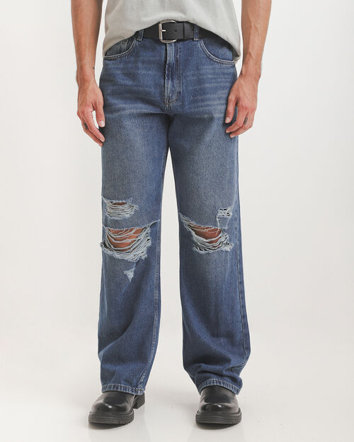 Straight Jeans Destrucciones