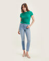 Jeans Push Up Efecto Lavado,AZUL CIELO