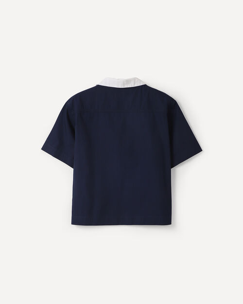 Camisa Azul Boxy