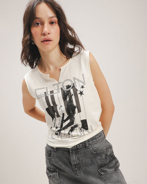 Crop Top Elton Jhon