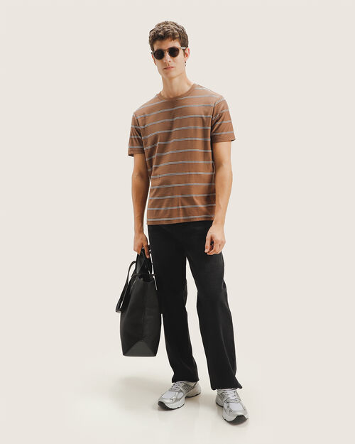 Playera Caf&eacute; Rayas