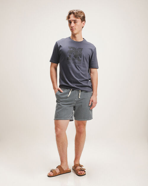 Short Rayas Azul