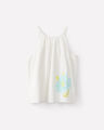 Blusa Estampada Flor,CRUDO