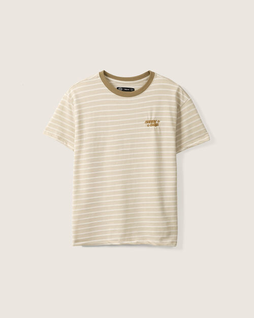 Playera Beige Rayas