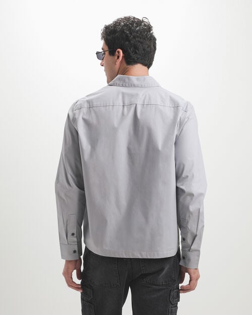 Camisa Boxy Gris