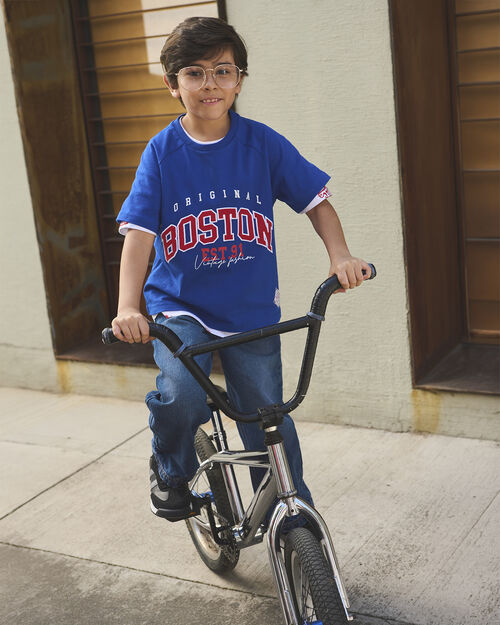 Playera Azul Con Dise&ntilde;o