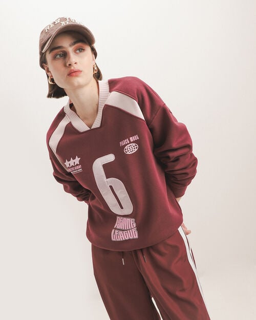 Sudadera Roja Cerrada